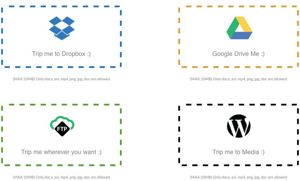 Filetrip | Easily upload to Dropbox + Google Drive + S3 + WordPress - 11